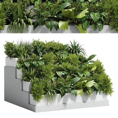 现代绿植池 户外绿植花池